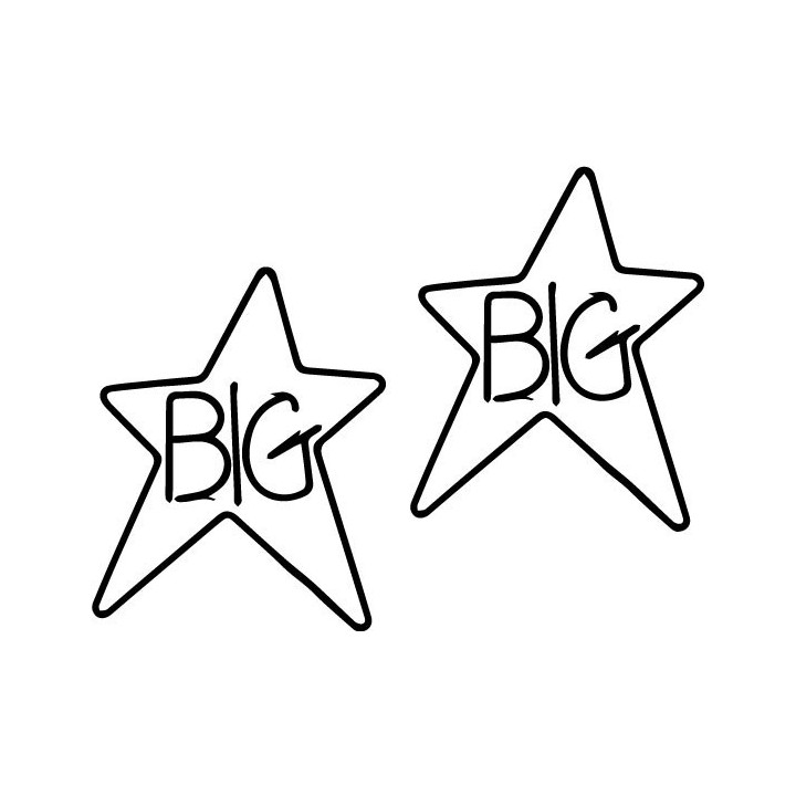 Big Star Stickers – #1 Record Power Pop Decals (2-Pack)