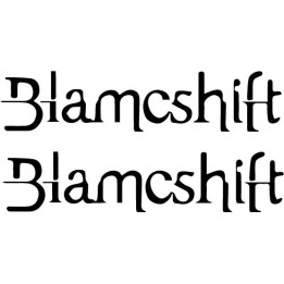 Blameshift Stickers – Rock Band Logo Decals (2-Pack)