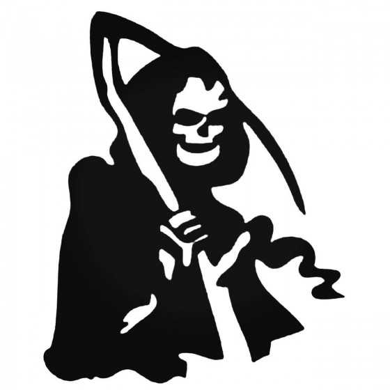 Buy Grim Reaper Death Skull Style 2 Decal Sticker Online