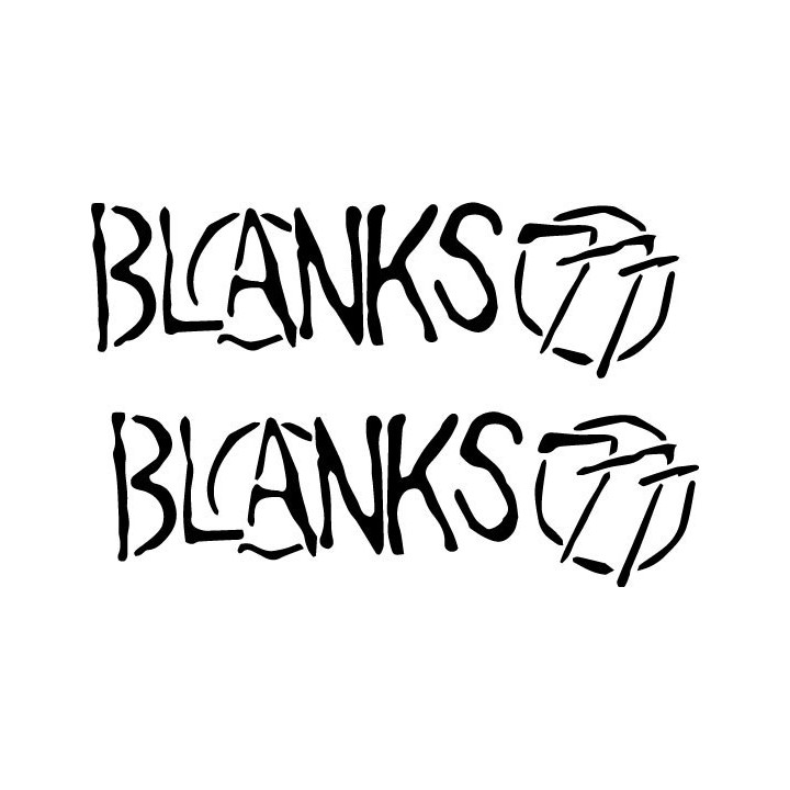 Blanks Band Stickers – Pop Punk Music Decals (2-Pack)