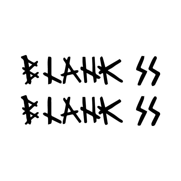 Blank 77 Stickers – Punk Rock Band Decals (2-Pack)