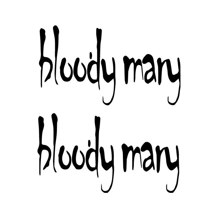 Bloody Mary Band Stickers – Metal Music Decals (2-Pack)