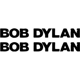 Bob Dylan Stickers – Folk Rock Music Decals (2-Pack)