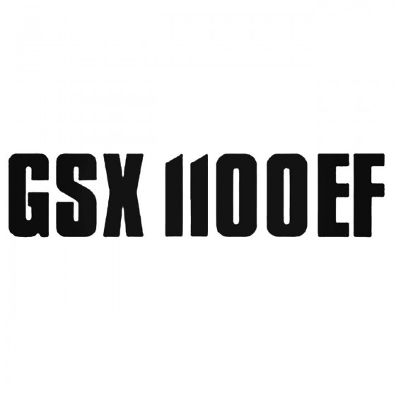 Gsx1100ef Style 2 Decal...