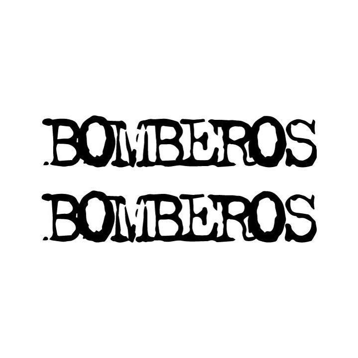 Bomberos Stickers – Rock Band Logo Decals (2-Pack)