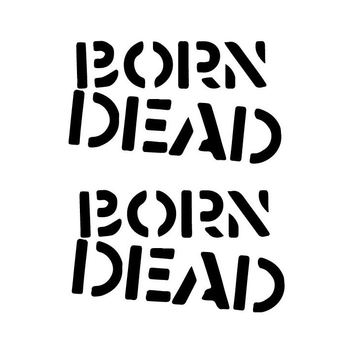 Born Dead Stickers – Hardcore Punk Decals (2-Pack)