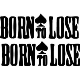 Born To Lose Stickers – Punk Rock Ace of Spades (2-Pack)