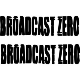 Broadcast Zero Stickers – Punk Rock Band Decals (2-Pack)