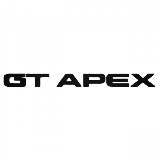 Gt Apex Decal Sticker