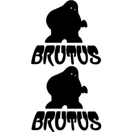 Brutus Band Stickers – Post-Hardcore Decals (2-Pack)