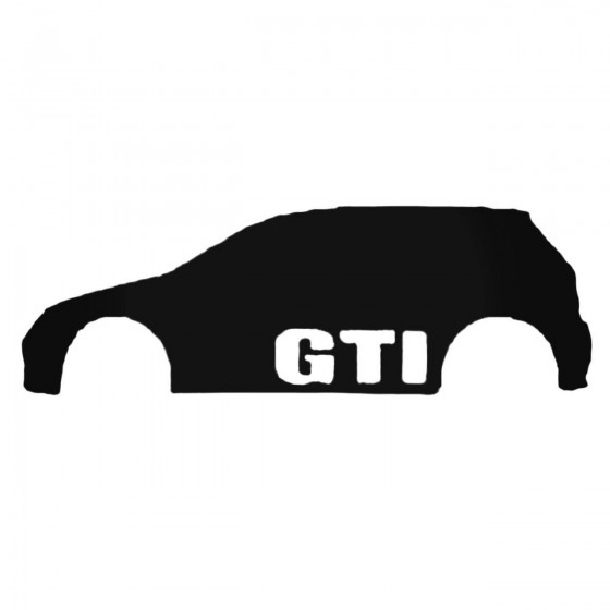 Gti Outline Decal Sticker