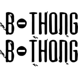 B-Thong Stickers – Groove Metal Band Decals (2-Pack)