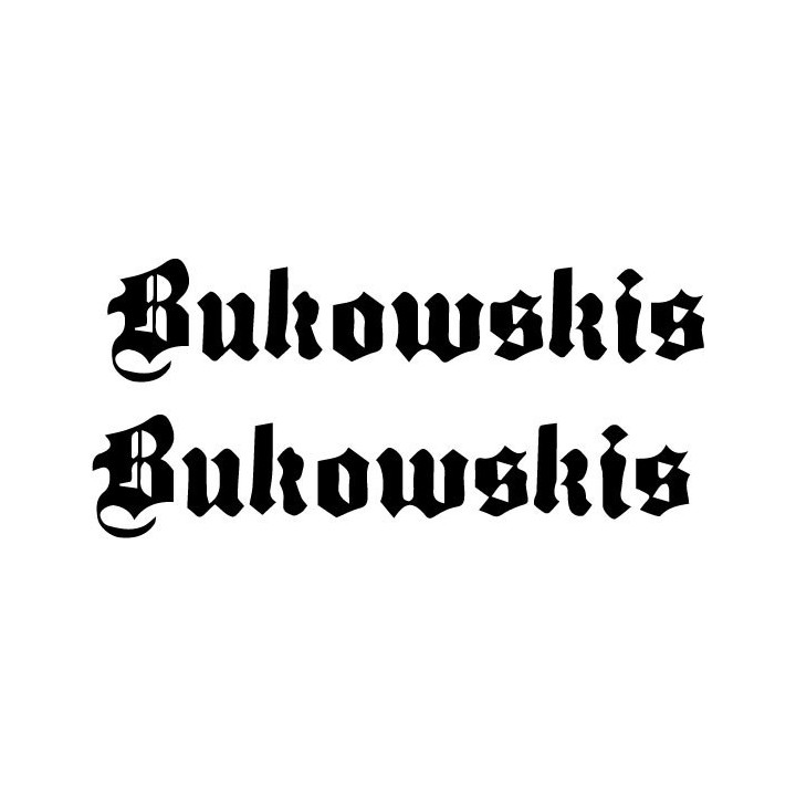 Bukowskis Band Stickers – Swedish Rock Decals (2-Pack)