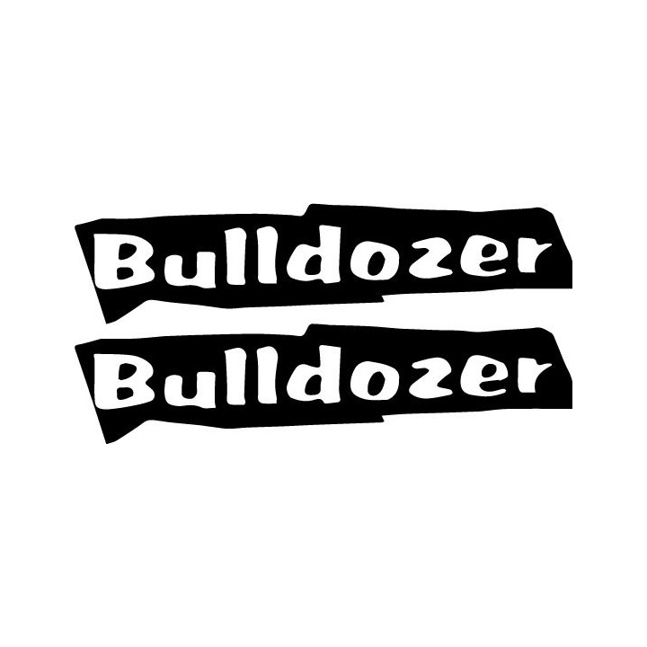 Bulldozer Stickers – Italian Black Thrash Metal Decals (2-Pack)