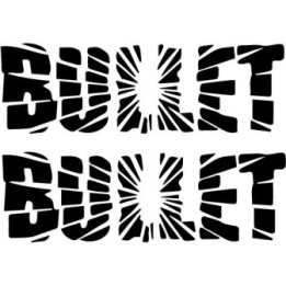 Bullet Stickers – Heavy Metal Band Logo Decals (2-Pack)