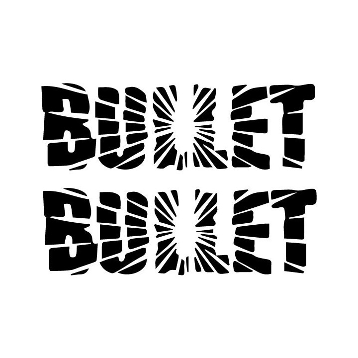 Bullet Stickers – Heavy Metal Band Logo Decals (2-Pack)