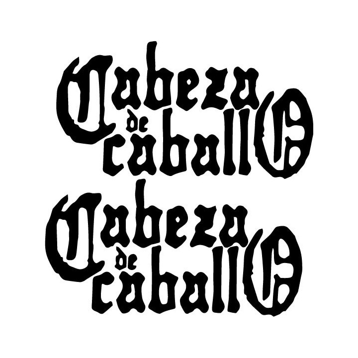 Cabeza de Caballo Stickers – Spanish Rock Decals (2-Pack)