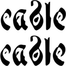 Cable Band Stickers – Noise Rock Decals (2-Pack)