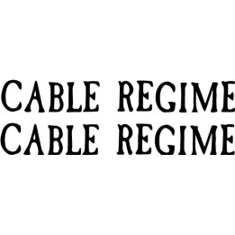 Cable Regime Stickers – Alternative Rock Decals (2-Pack)