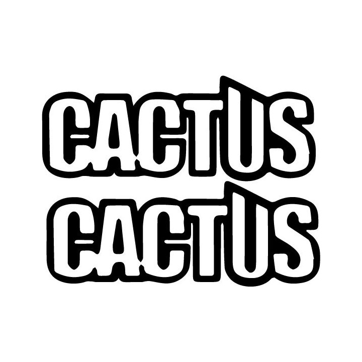 Cactus Band Stickers – Hard Rock Vinyl Decals (2-Pack)