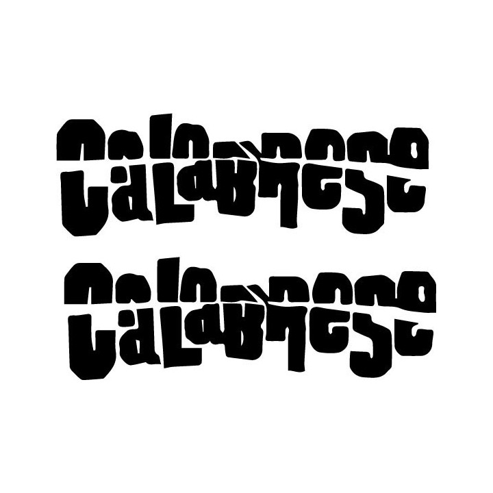 Calabrese Stickers – Horror Punk Band Decals (2-Pack)