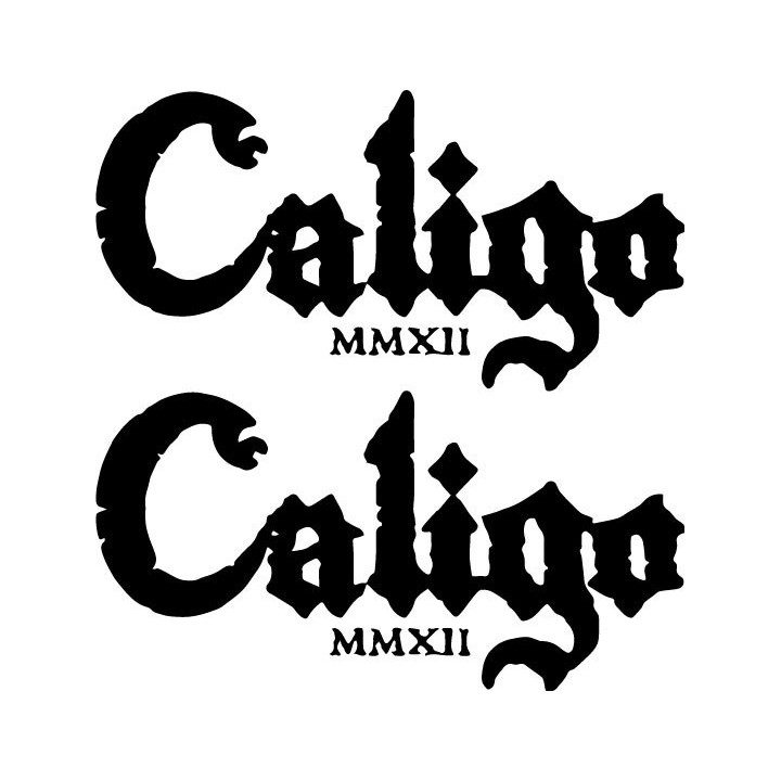 Caligo MMXII Stickers – Black Metal Band Decals (2-Pack)