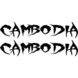 Cambodia Band Stickers – Indie Rock Decals (2-Pack)