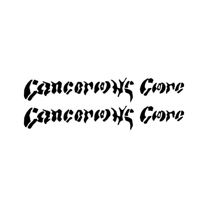 Cancerous Core Stickers – Death Metal Decals (2-Pack)