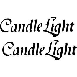 Candle Light Band Stickers – Gothic Rock Decals (2-Pack)