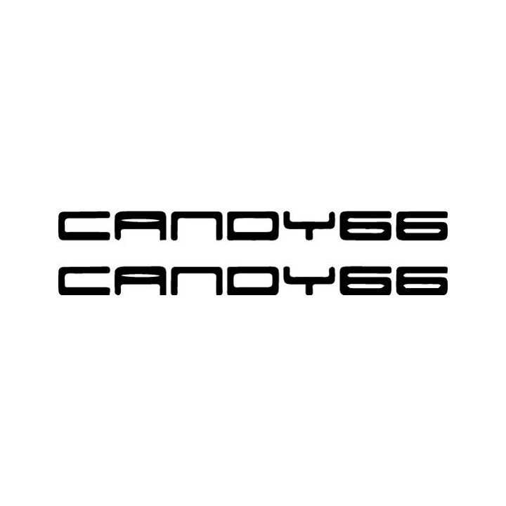 Candy 66 Stickers – Rock Band Logo Decals (2-Pack)