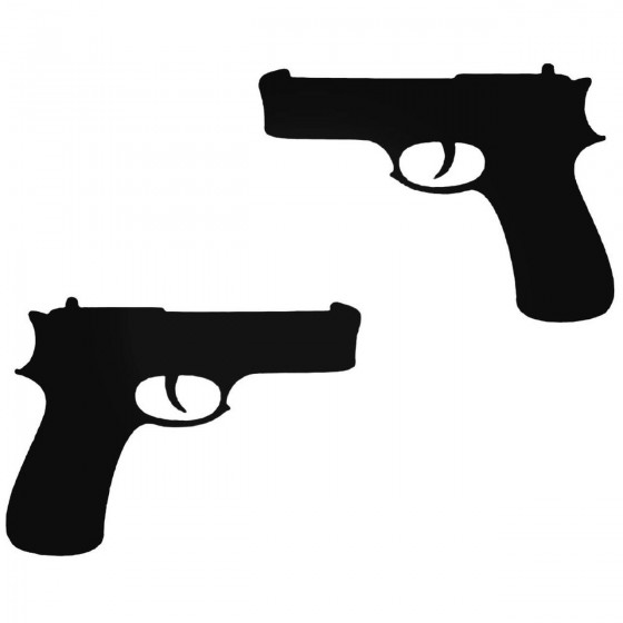 Handguns Decal Sticker