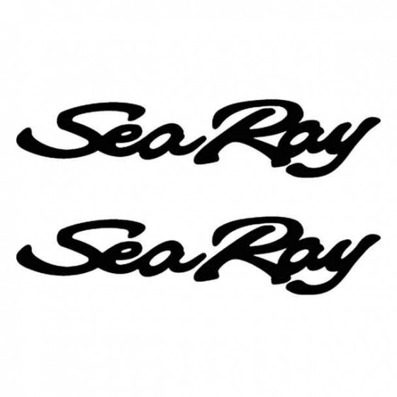 2x Sea Ray V2 Decals Stickers