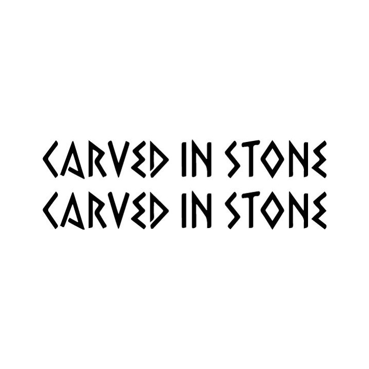 Carved In Stone Stickers – Folk Metal Decals (2-Pack)