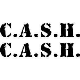 Johnny Cash C.A.S.H. Stickers – Music Decals (2-Pack)