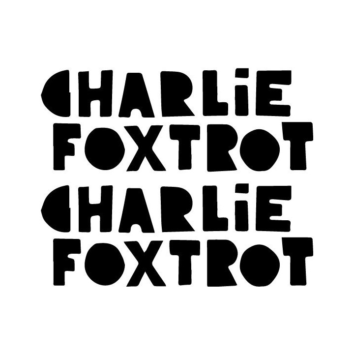 Charlie Foxtrot Stickers – Band Decals (2-Pack)