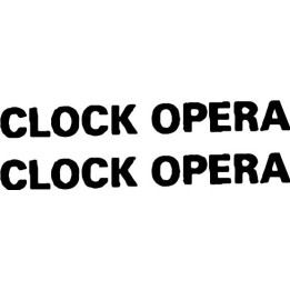Clock Opera Stickers – Indie Electronic Decals (2-Pack)