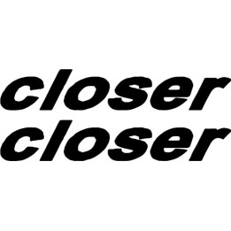 Closer GRC Band Stickers – Greek Rock Decals (2-Pack)