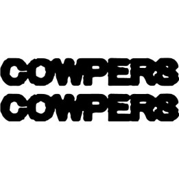 Cowpers Stickers – Post-Hardcore Band Decals (2-Pack)