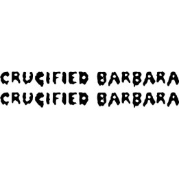 Crucified Barbara Stickers – Hard Rock Band Decals (2-Pack)