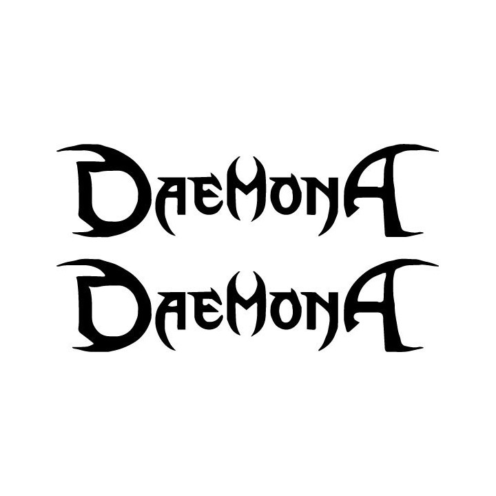 Daemona Stickers – Black Metal Band Decals (2-Pack)