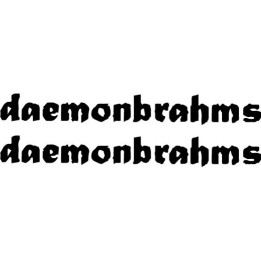 Daemonbrahms Stickers – Metal Band Logo Decals (2-Pack)
