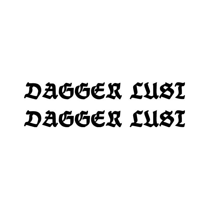 Dagger Lust Stickers – Crust Punk Band Decals (2-Pack)