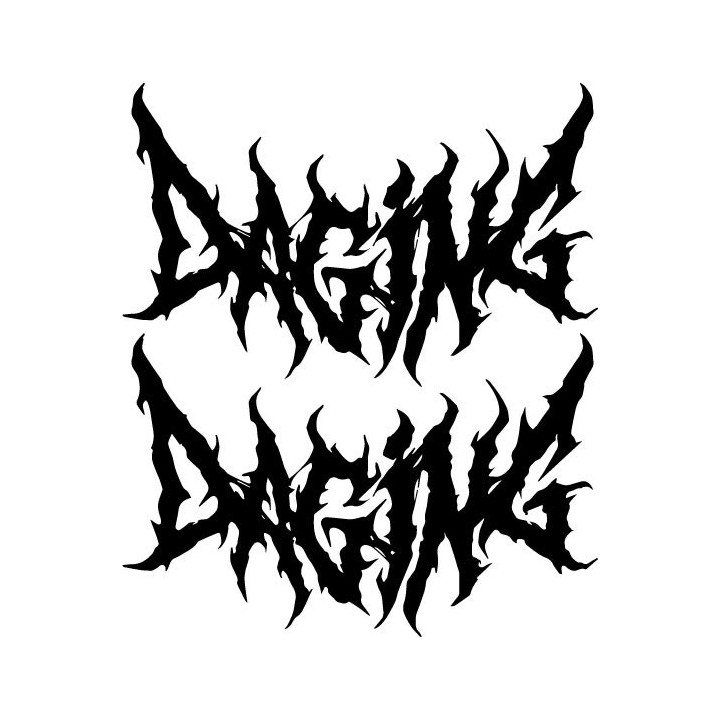 Daging Band Stickers – Death Metal Decals (2-Pack)