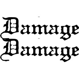 Damage Band Stickers – Hard Rock Music Decals (2-Pack)