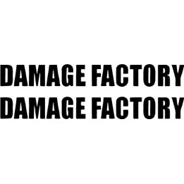 Damage Factory Stickers – Heavy Metal Band Decals (2-Pack)