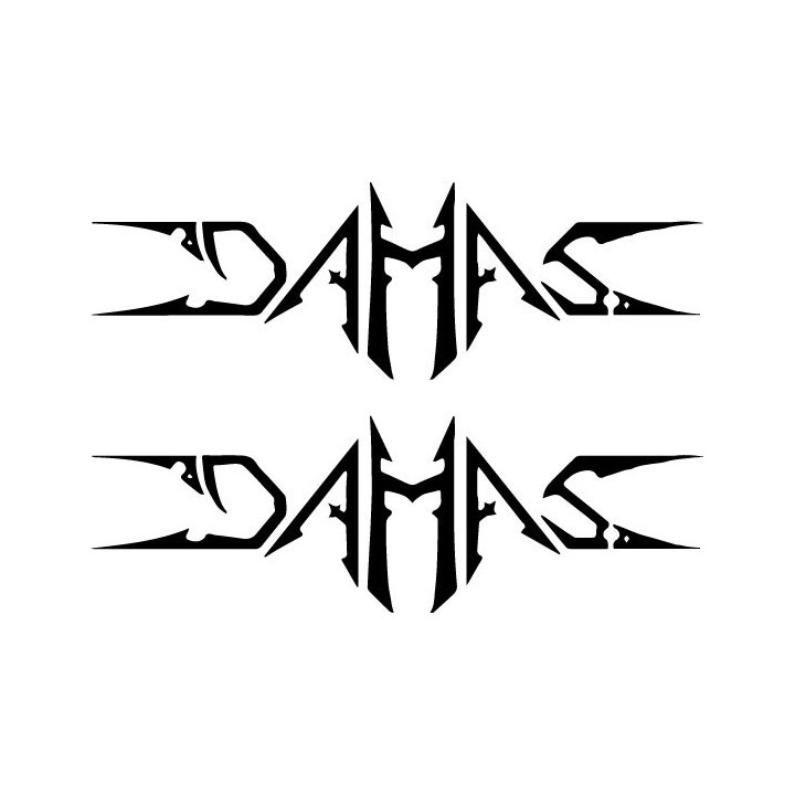 Damas Stickers – Spanish Rock Band Decals (2-Pack)