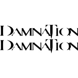 Damnation Band Stickers – Death Doom Metal Decals (2-Pack)