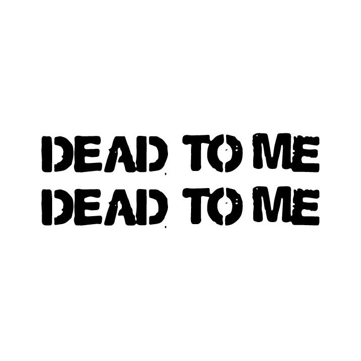 Dead To Me Stickers – Punk Rock Band Decals (2-Pack)