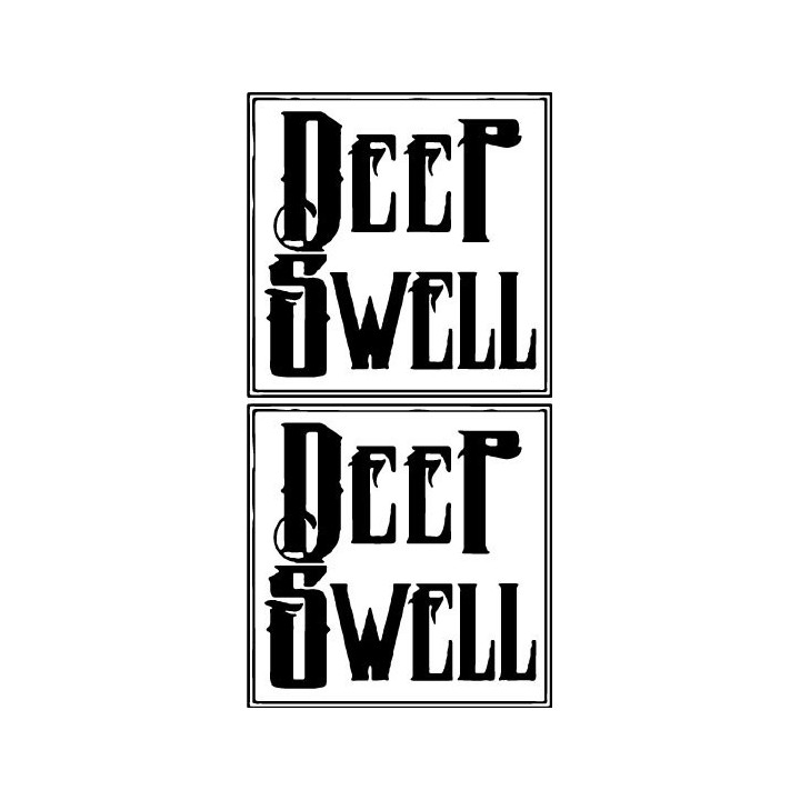 Deep Swell Stickers – Stoner Rock Band Decals (2-Pack)