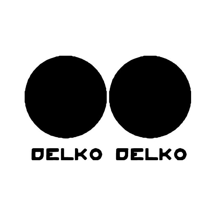 Delko Stickers – Indie Rock Band Logo Decals (2-Pack)